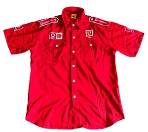 FERRARI VODAFONE MARLBORO VINTAGE RACING SHIRT RED SIZE XXL - Picture 1 of 7