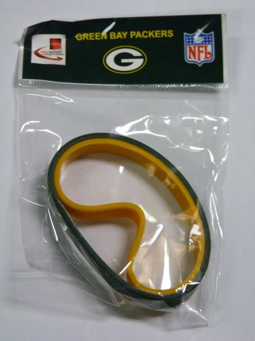 Green Bay Packers 2 Rubber Wristbands New Cover
