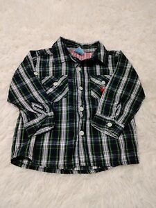 Toddler boys U.s. polo Plaid shirt Size 2T Boys Dress Shirt green