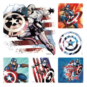 25 Marvel Avengers Captain America Stickers Party Favors Super Hero - Picture 1 of 1