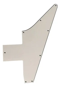 Golpeador de guitarra en blanco de 3 capas blanco reedición para Gibson 76 Explorer - Imagen 1 de 7