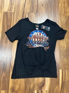 Harley Davidson Short Sleeve Shirt Tied Bottom Women's Large E44B25 - Picture 1 of 7