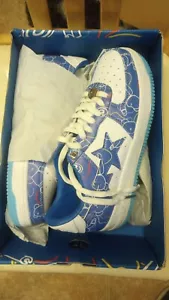 Bathing APE Größe 8,5 Schuhe weiß/blau/gelb - rot Produktstil 1H73191913 - BLU/1H - Bild 1 von 5