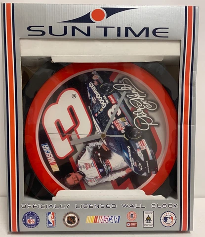 Sun Time Dale Earnhardt GM Goodwrench Sports Wall Clock NASCAR Cover