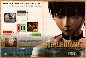 Galerians Action Fighter Crave - 2 Page Video Game Print Ad Poster Art 2000 - Picture 1 of 5