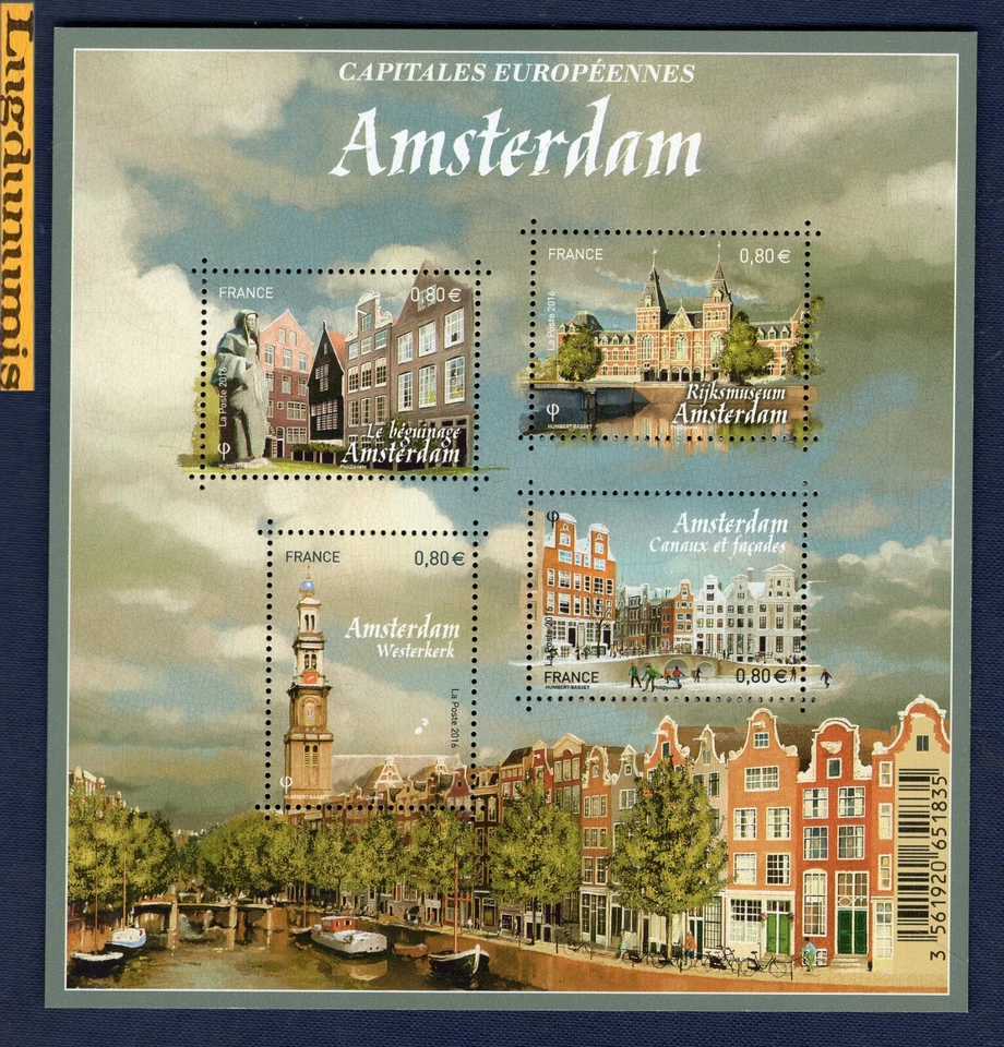 France La Feuille F5090 Capitales Européennes Amsterdam F 5090 2016 Neuf Luxe - Photo 1/1