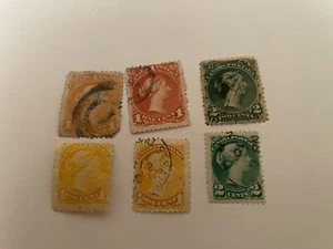 Queen Victoria Canadian Stamp Lot Preowned - Picture 1 of 16