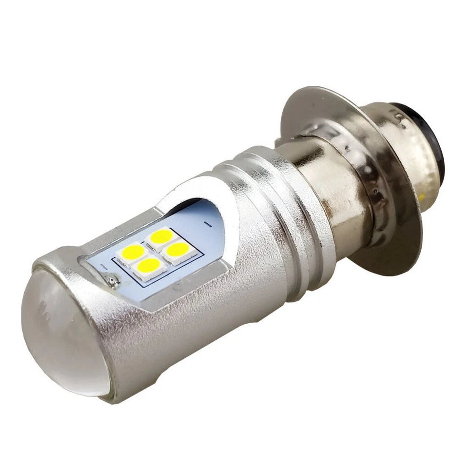 Белая светодиодная лампа для фары Yamaha Breeze 125, 1989-2003, 6500K - Изображение 1 из 4