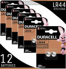 12 x Duracell LR44 1.5V Alkaline Button Cell Batteries LR 44 A76 AG13 357 hexbug