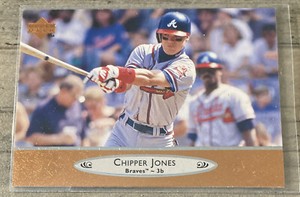 1996 Upper Deck Baseball #5 Chipper Jones Atlanta Braves