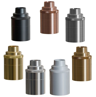 E27 Light Bulb Base Socket Ceramic Edison Screw ES Cap Heat Lamp Holder Fitting - Image 1 of 4