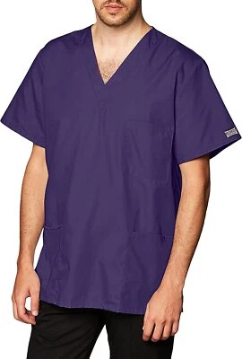 Cherokee Originals V-Neck Scurb Tops Unisex, Grape & Chocolate  4876 NWT A6 - Image 1 of 3