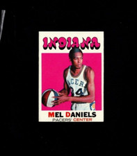 1971-72 Topps Basketball No 195 Mel Daniels EXMT