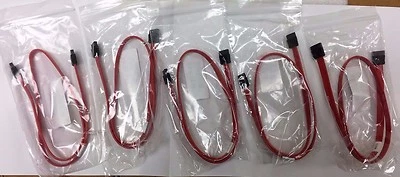 15-Pack 7 Pin SATA to SATA Serial ATA Data Cable for Hard Drive - Free Shipping - Image 1 of 2