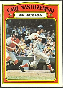 1972 Topps - In azione Carl Yastrzemski #38 - Foto 1 di 4