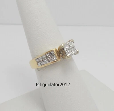 1.50CT Natural Diamond Anniversary Engagement Wedding Ring 14K Yellow Gold Band - Image 1 of 4