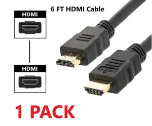 High-Speed HDMI to HDMI Cable Male to Male Cord UHD 4K HD - 6 ft. (1.83 m)™ - Picture 1 of 10