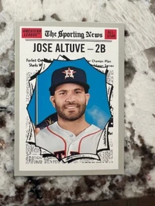 2019 TOPPS HERITAGE THE SPORTING NEWS CARD HOUSTON ASTROS JOSE ALTUVE #353 - Picture 1 of 1