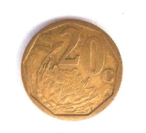 Münze Südafrika 20 Cent 2002 South Africa - Umlaufmünze - Bild 1 von 2