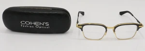 DITA Eyeglass Frames Typographer DTX142-A-01 Black Iron Yellow Gold - Bild 1 von 11