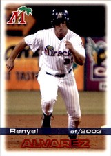 2003 Fort Myers Miracle Grandstand #7 Renyel Alvarez Hialeah Gardens Florida FL