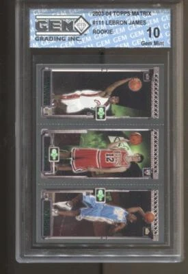 2003-04 Lebron James Topps Matrix #111 Anthony Hinrich gema como nueva 10 RC LA Lakers Foto 1 de 2