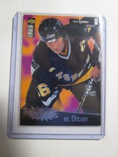 1996-97 Collectors Choice You Crash The Game Silver #C5 Mario Lemieux Vs Chicago