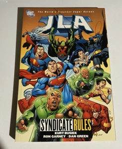 DC COMICS OOP JLA Syndicate Rules COLLECTED TPB Batman Superman Wonder Woman - Picture 1 of 2