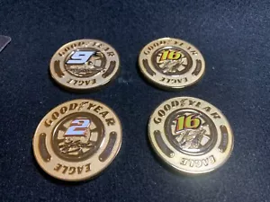 Lot Of 4 2008 Goodyear Eagle Coins, Kasey Kahne, Greg Biffle & Kurt Bush - Picture 1 of 10
