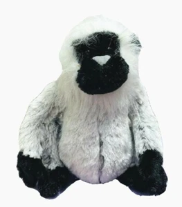 Ganz Webkinz Langur Monkey 9" Plush Gray White Stuffed Animal Toy Realistic Soft - Picture 1 of 7