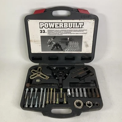 Powerbuilt 33 Pcs Crankshaft Pulley Harmonic Balancer Puller & Installer 6486616 - Image 1 of 4