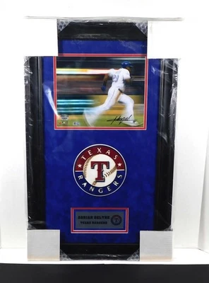 阿德里安·贝尔特签名 8 x 10 彩色照片框展示游骑兵狂热亲笔签名 — 第 1/4 张图片