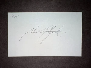 Tarjeta de índice firmada 3x5 John Axford, BREWERS (debut 2009) (HS) - Imagen 1 de 1