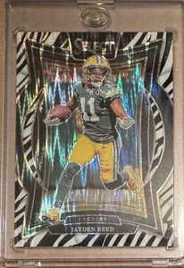 2024 Panini Select JAYDEN REED Zebra Prizm SSP Case Hit Green Bay Packers - Bild 1 von 2
