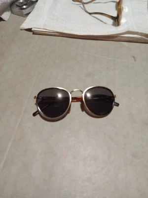 Vtg Aviator Sunglasses Metal Nose Bridge,  Tortoise  Shell - Image 1 of 4