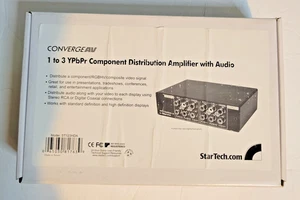 Divisor de video componente de 3 puertos Startech ST123HDA con adaptador y cables RCA - Imagen 1 de 5