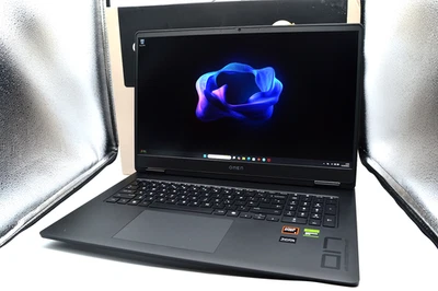 HP OMEN 17-db0011na 17.3" 144Hz Gaming, RTX 4070 AMD Ryzen 7 8845HS 16GB RAM 1TB - Image 1 of 4