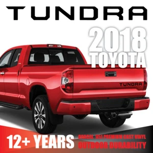 [Matte Black] Tailgate Letters Vinyl Decals Insert Sticker for TUNDRA 2014-2021 - Picture 1 of 3