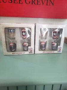 NEW Kohl's MARVEL CAPTAIN AMERICA MINI GLASSWARE SET 2/4pk Set 75th Anniversary - Picture 1 of 5