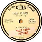 BONNIE LOU 78 RPM - Scrap of Paper