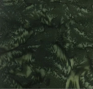 Hoffman - Bali Batik - Acquerelli - Verde, Tessuto da Cortile - Foto 1 di 1