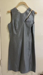 Giorgio Armani Le Collezioni Dress Womens 8 Gray Sleeveless Sheath - Picture 1 of 5