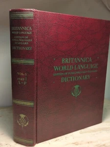 Vtg Britannica World Language Dictionary 1956 Volume 1 , A-P Funk & Wagnalls - Picture 1 of 16