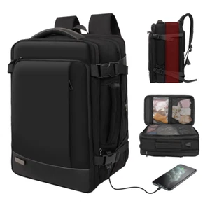 Reiserucksack Handgepäck Flugzeug, Erweiterbar 32x28x46cm 17'' Laptop Rucksack - Bild 1 von 12