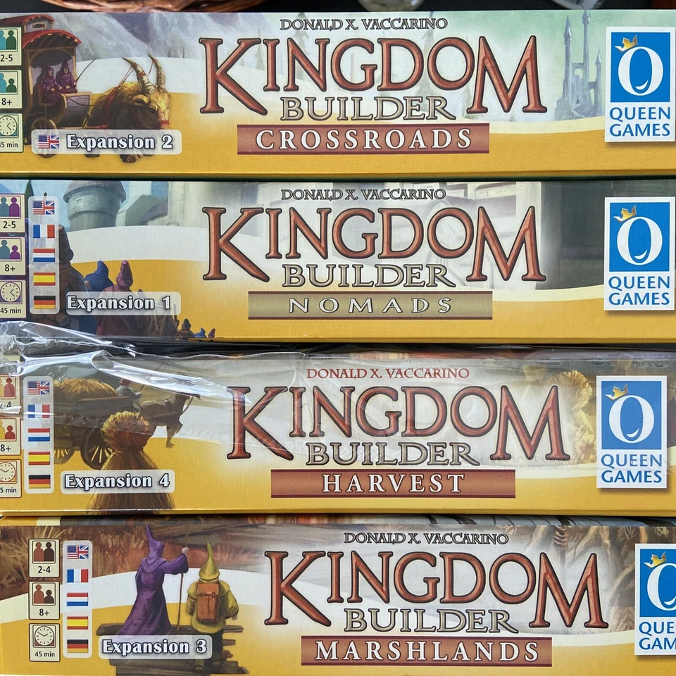 Kingdom Builder: Expasion 1-4: Nomads /Crossroads/Marshlands/ Harvest， Complete - Image 1 of 4
