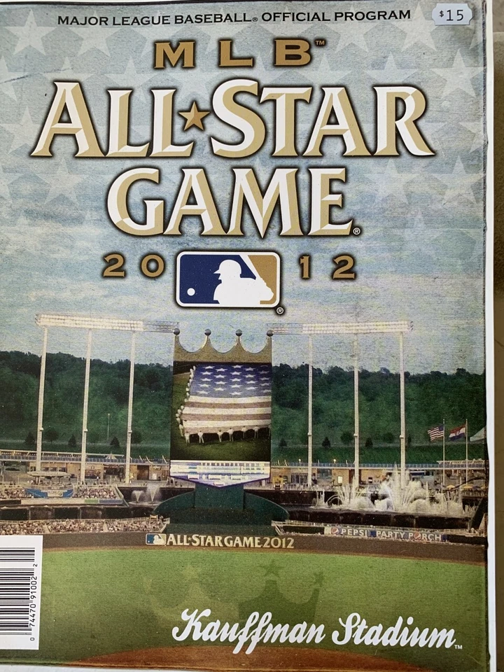 2012 MLB ALL STAR GAME PROGRAM KAUFFMAN STADIUM ROYALS LIMITED BRETT HARPER  - Image 1 of 1