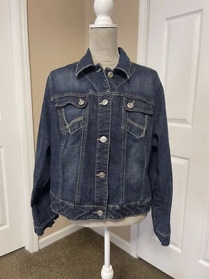 Lane Bryant Cropped denim jacket with stretch size 18 - Изображение 1 из 4