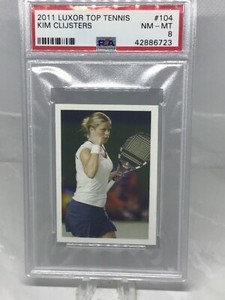 2011 Luxor Top Tennis #104 Kim Clijsters PSA 8 (Top Pop, Pop 1)