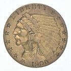 New Listing1908 $2.50 Indian Head Gold Quarter Eagle - U.S. Gold Coin *030