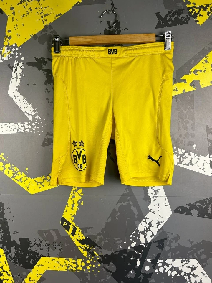 Pantalones cortos de fútbol americano local Borussia Dortmund BVB amarillo Puma joven M ig93 Foto 1 de 4
